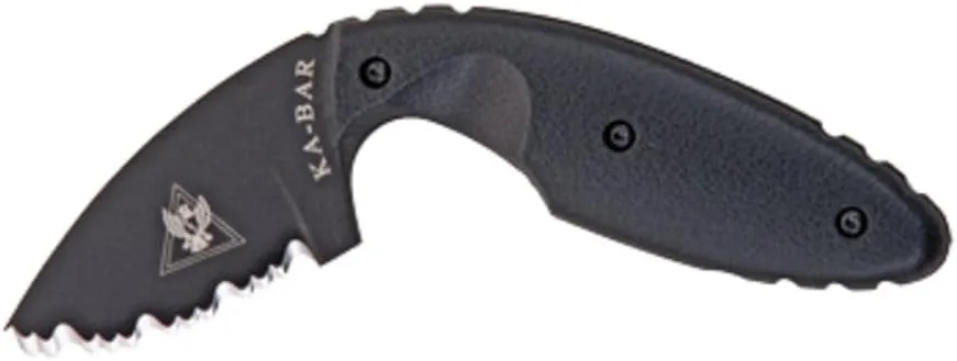 Ka-Bar TDI Law Enforcement knife w/Sheath Serrated Black 1481