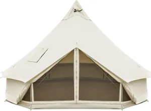 KingCamp Canvas Bell Yurt Tents, 4 Seasons Large Waterproof & Windproof Luxury Glamping Tent w/Stove Jack for Family Outdoor Camping, Hunting, Parties