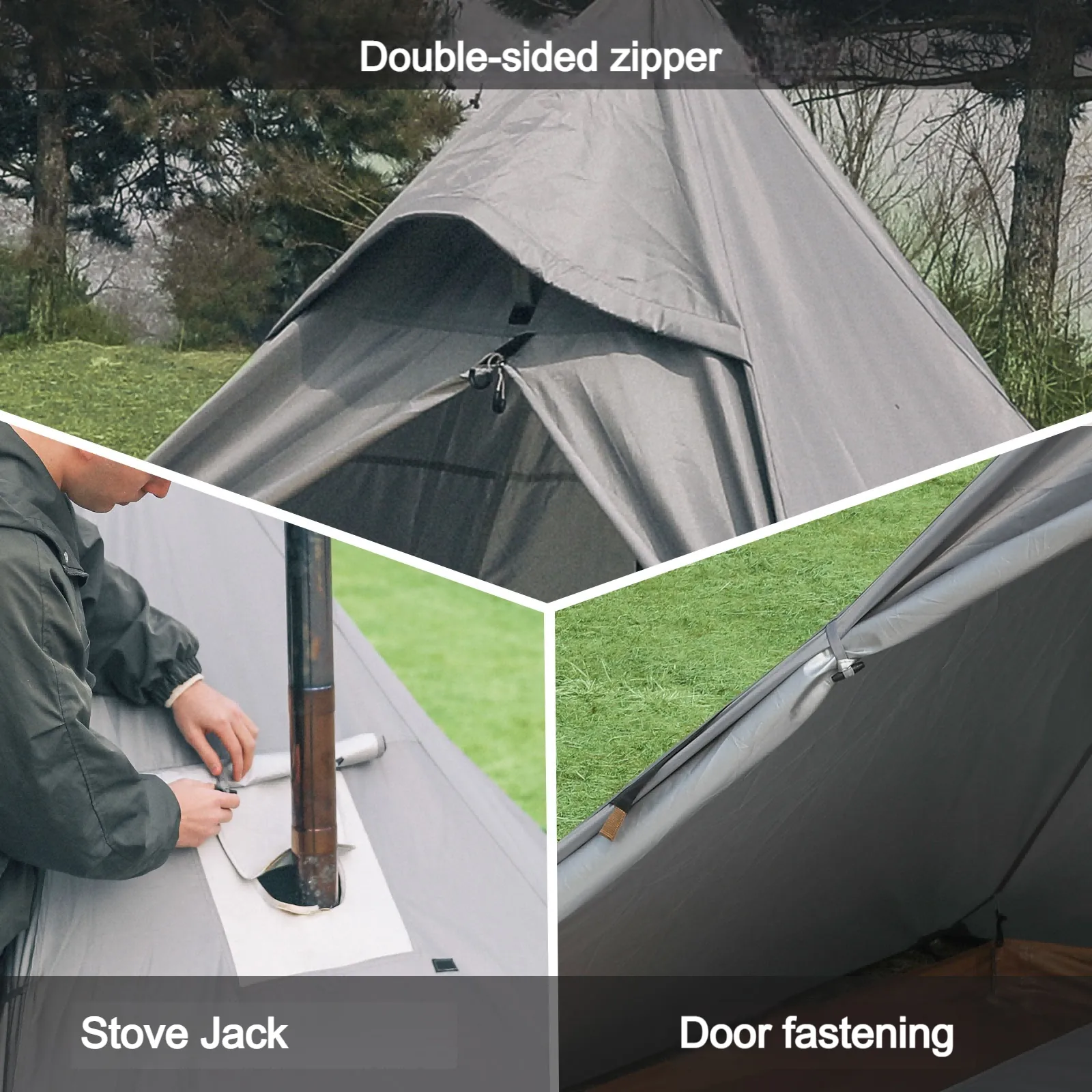 KingCamp Tipi Hot Tent & Surefire Stove Bundle