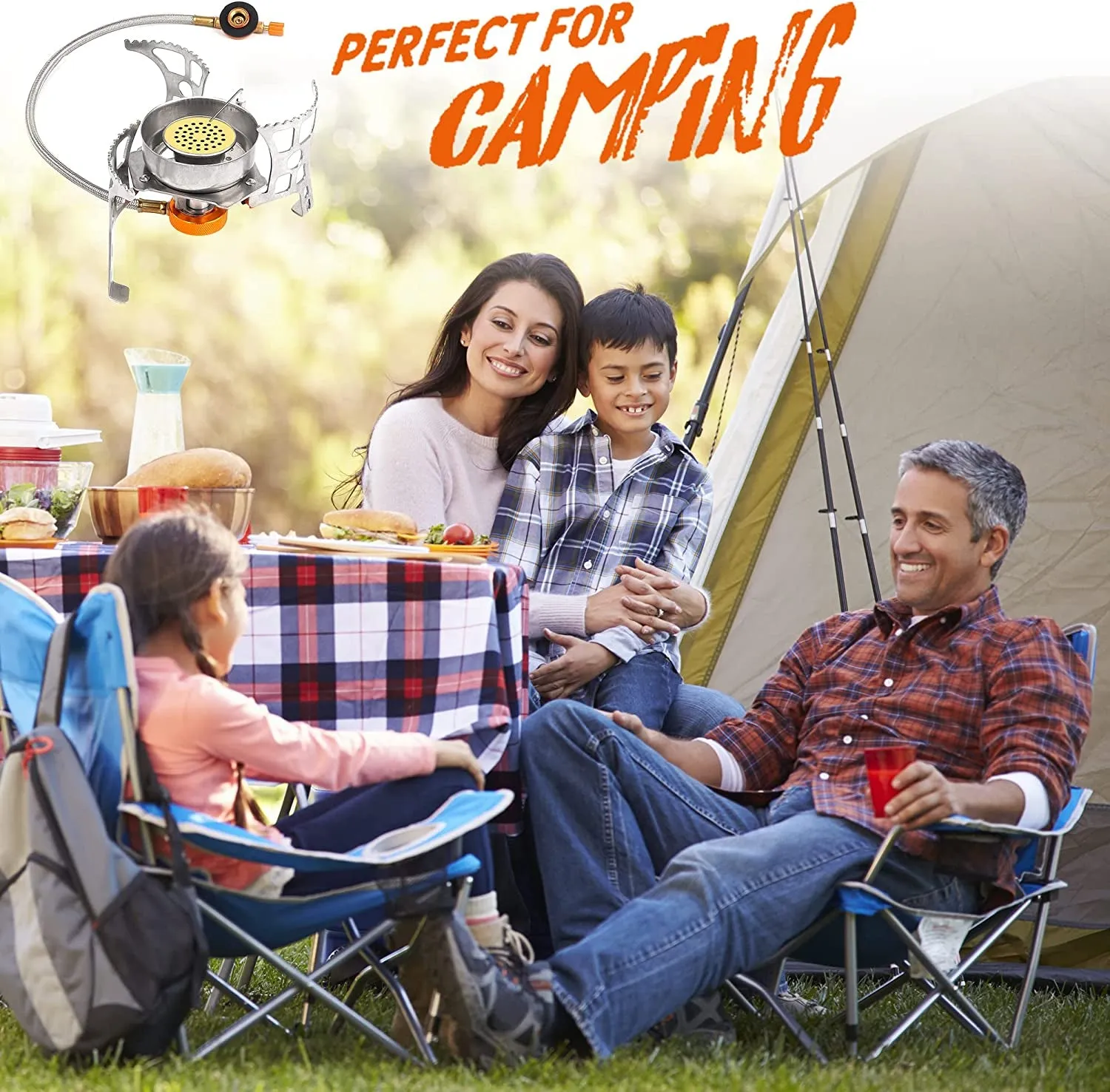 Kit Specialized items Mini Canister Stove Collapsible Portable Stove Adapter Gas Ignition-3900W-Lightweight-Windproof-Butane Stove and Fuel Adapter Camping Piezo Hiking All-inclusive Backpacking Camping for with with