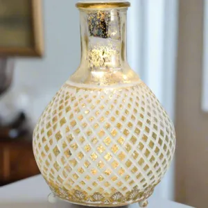 Lantern Led Antique White