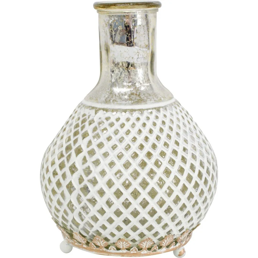 Lantern Led Antique White