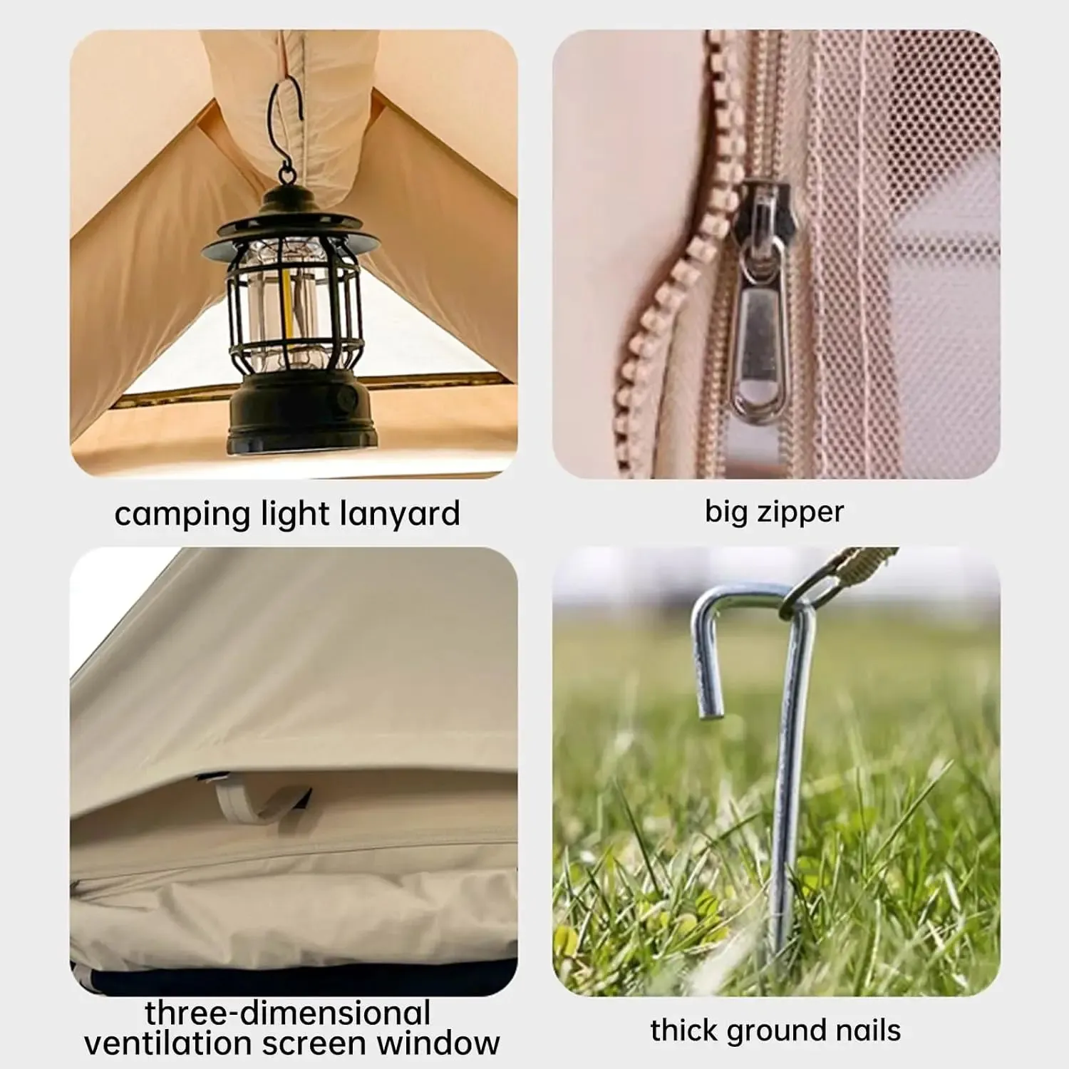 Large Inflatable Camping Tent with Hand Pump Easy Setup Portable Tent for Camping