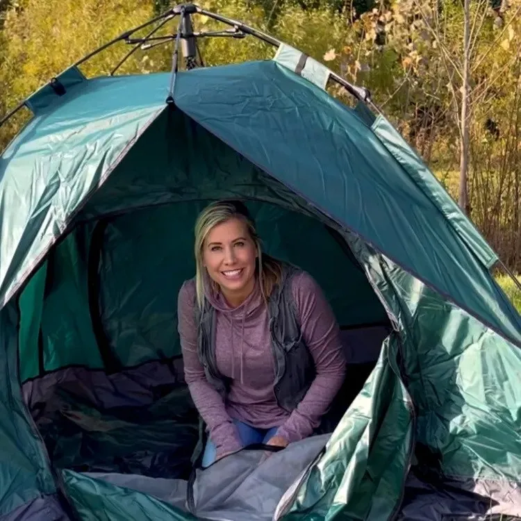 Large-Sized 3 Secs Tent   FREE Camping Tarp (For 2-3 Person, AU)