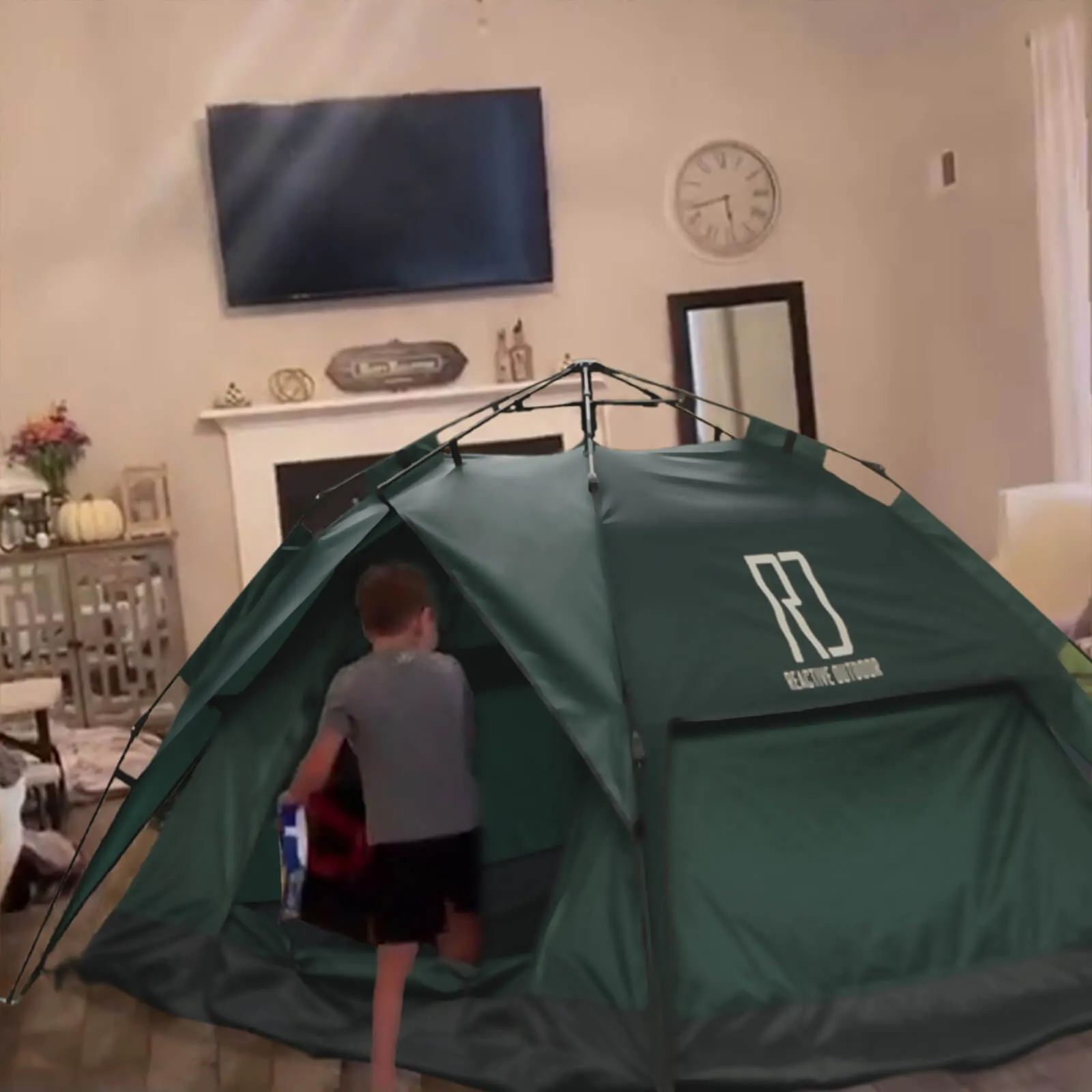 Large-Sized 3 Secs Tent   FREE Camping Tarp (For 2-3 Person, EU)