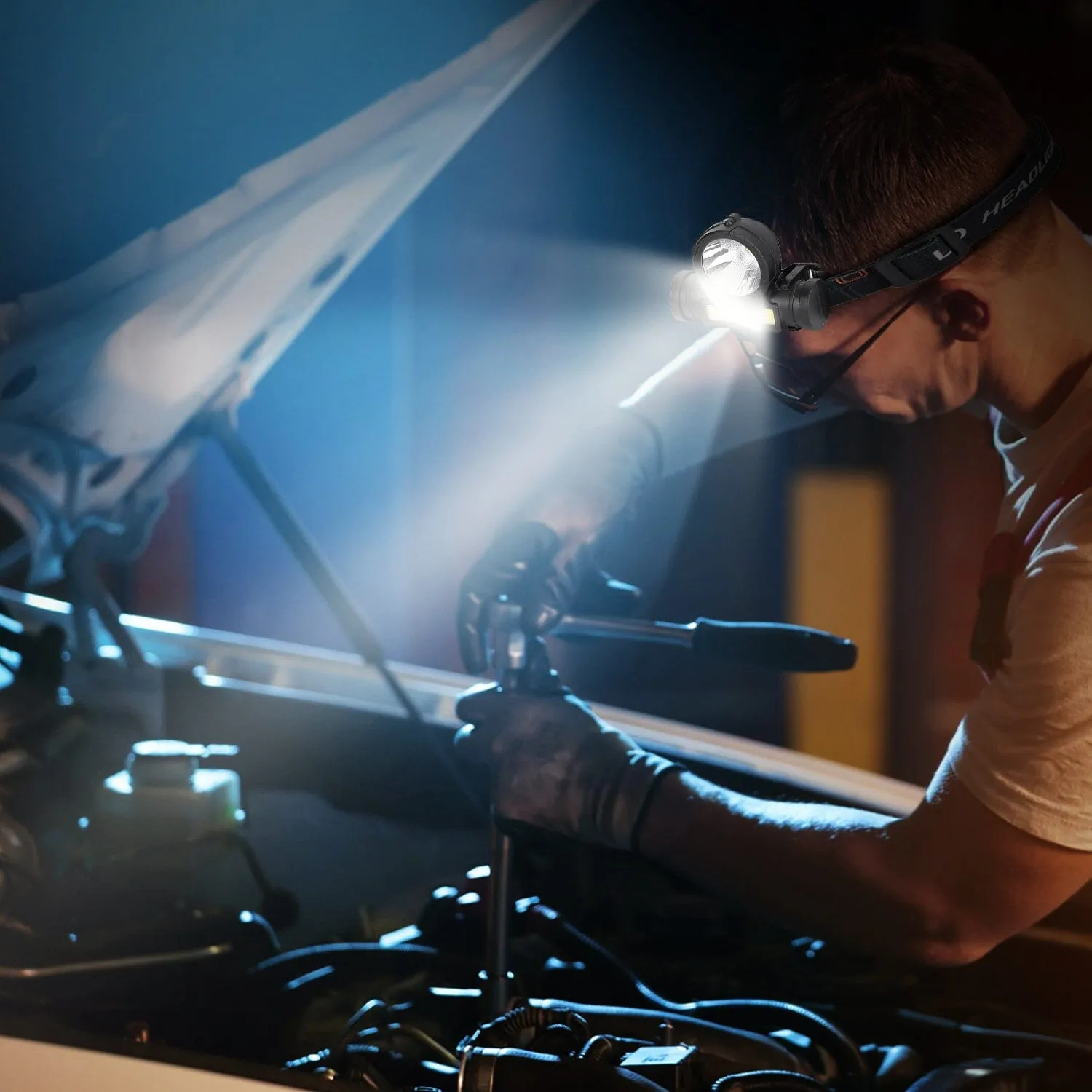 LED Headlight Super Bright Head Torch with 3 Lighting Modes