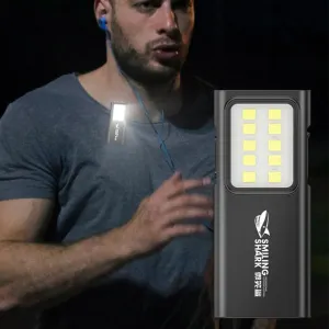LED Safety Lights - USB Rechargeable Clip-On Collar Light for Running, Camping, Cycling, and Hands-Free Night Activities