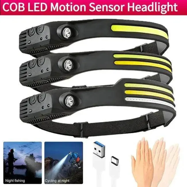 Light Up Your Adventure with Motion Sensor Headlamp