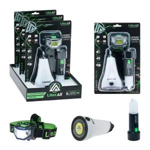LitezAll Camping Set 3 Piece Combo