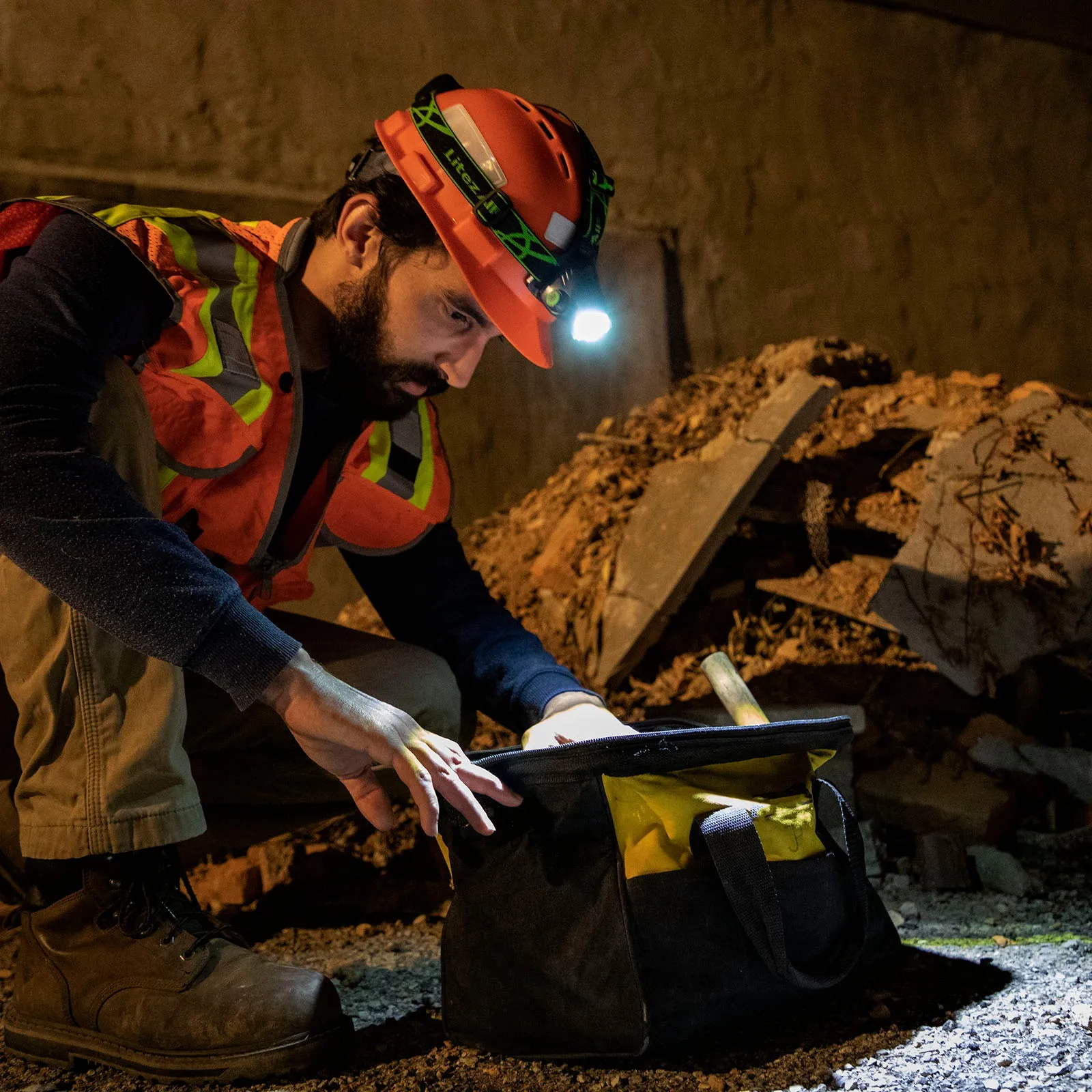 LitezAll Rechargeable 1300 Lumen Head Lamp