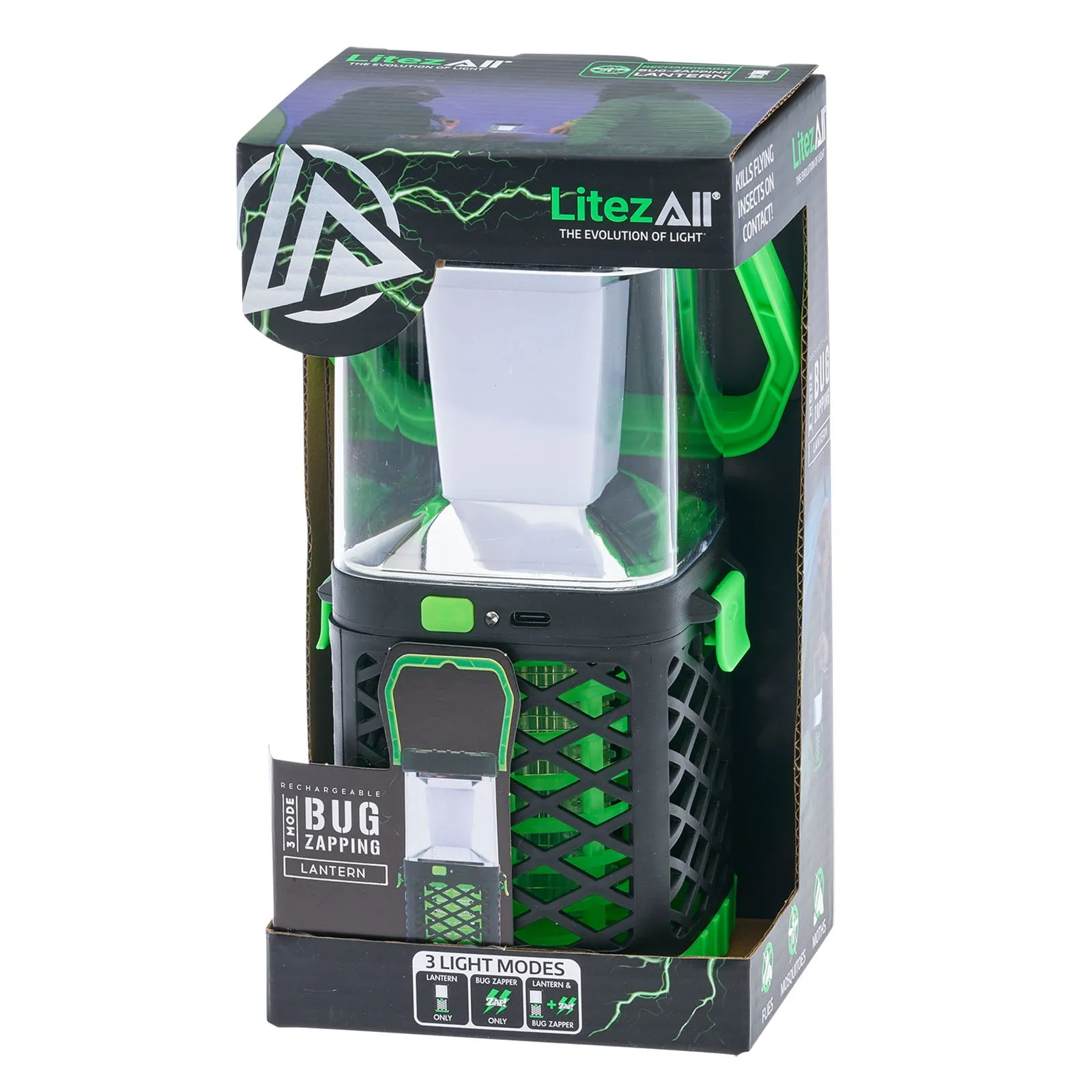 LitezAll Rechargeable Bug Zapper Lantern