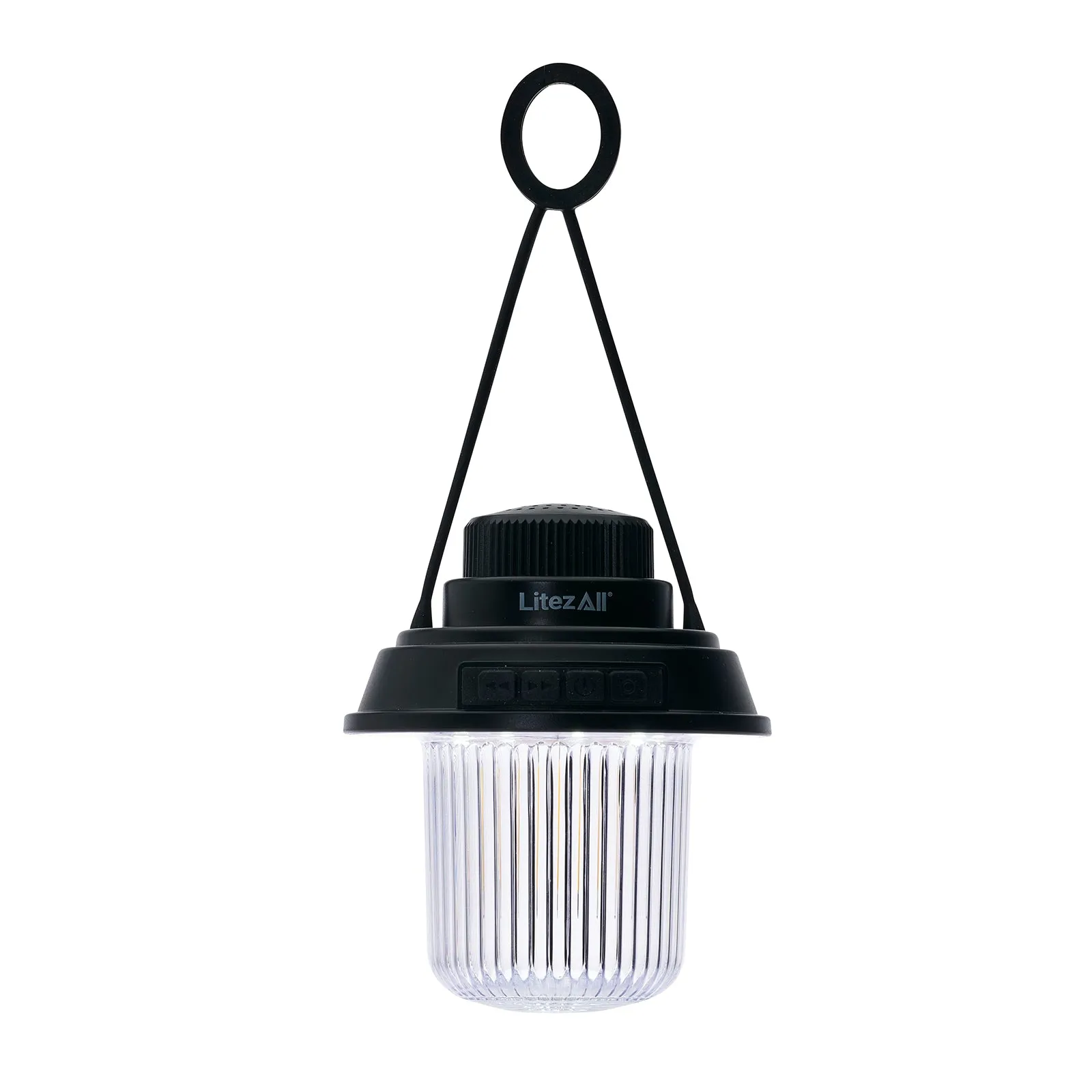 LitezAll Rechargeable Mini Camping Lantern with Bluetooth Speaker