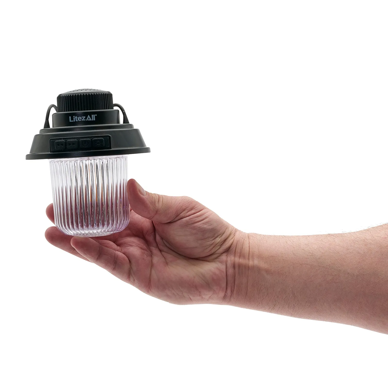 LitezAll Rechargeable Mini Camping Lantern with Bluetooth Speaker