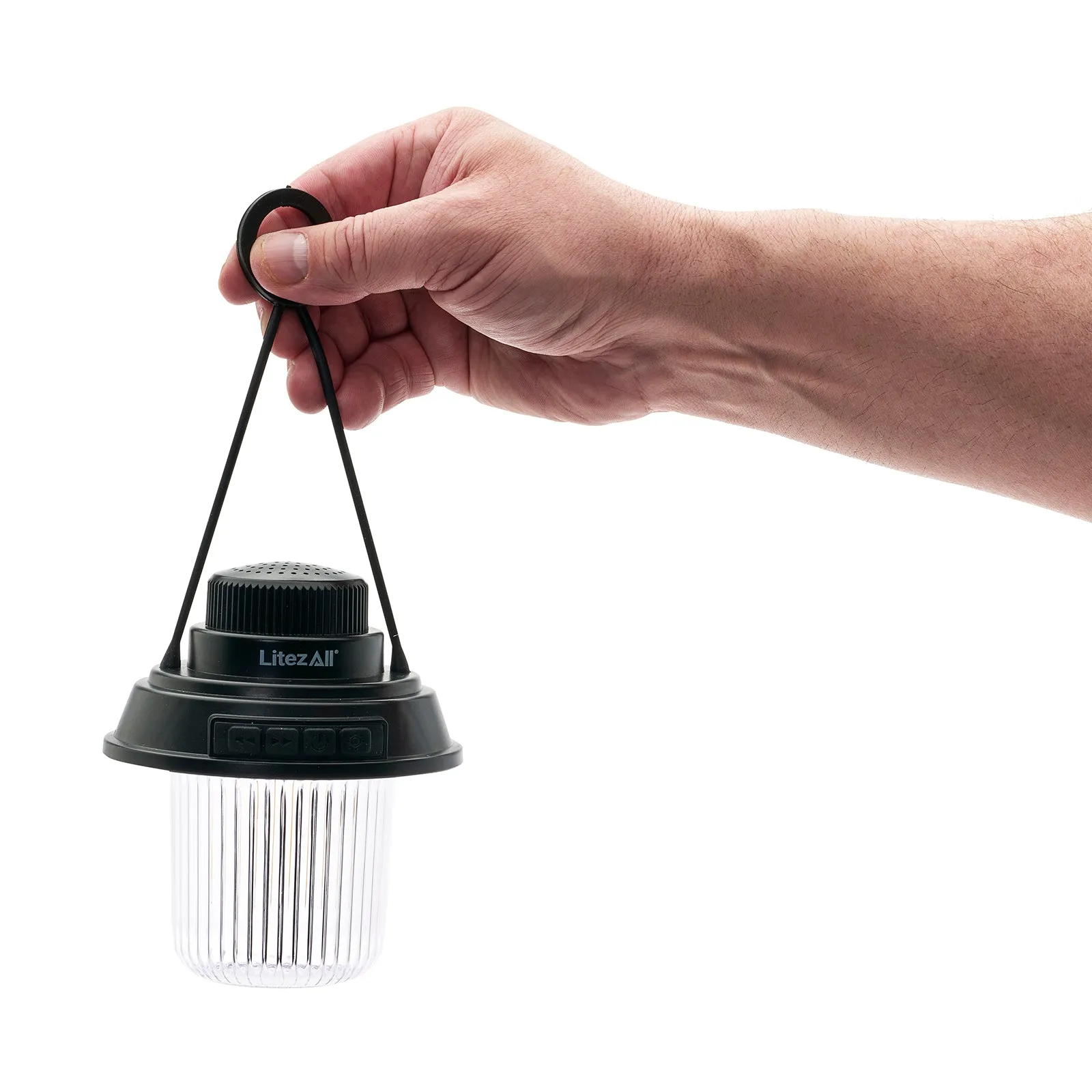 LitezAll Rechargeable Mini Camping Lantern with Bluetooth Speaker
