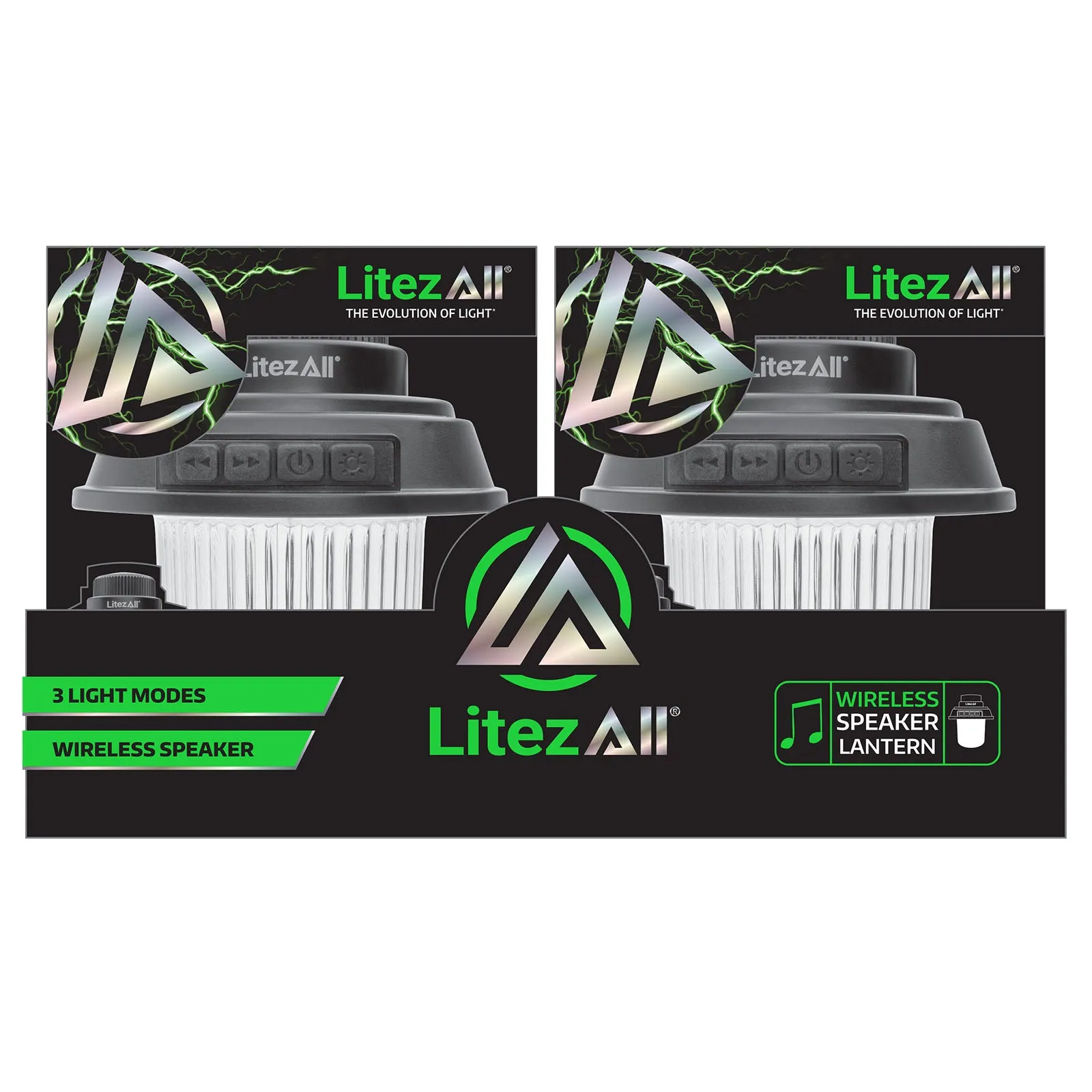 LitezAll Rechargeable Mini Camping Lantern with Bluetooth Speaker