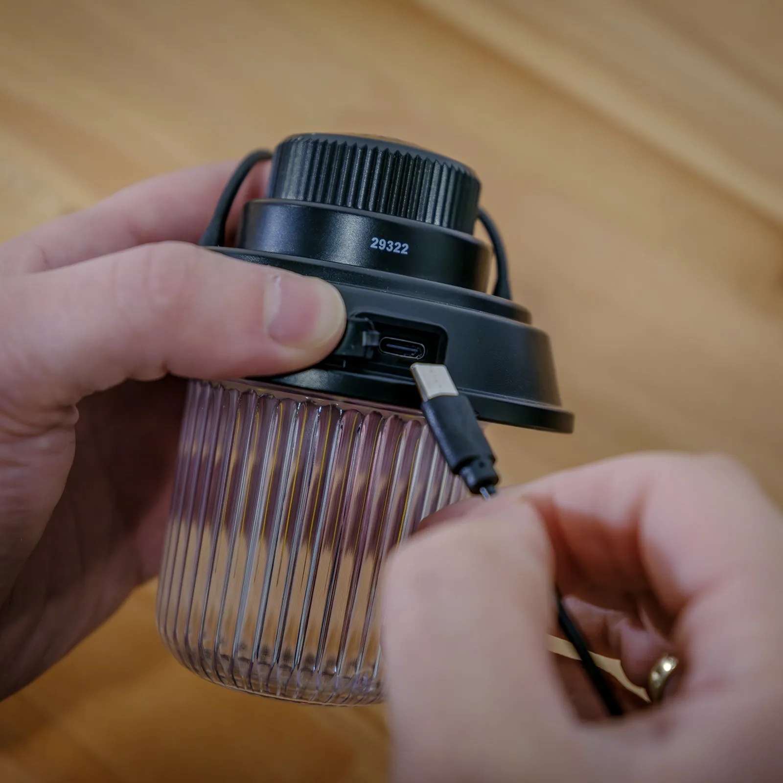 LitezAll Rechargeable Mini Camping Lantern with Bluetooth Speaker