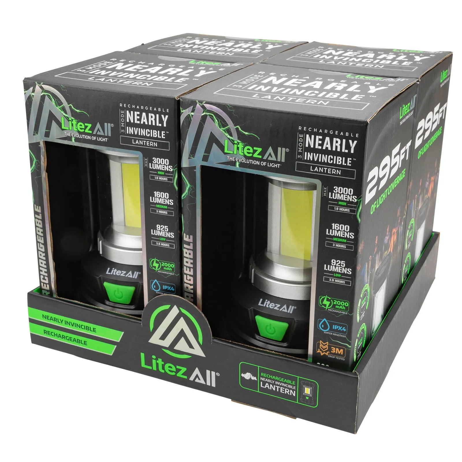 LitezAll Rechargeable Nearly Invincible 3000 Lumen Lantern