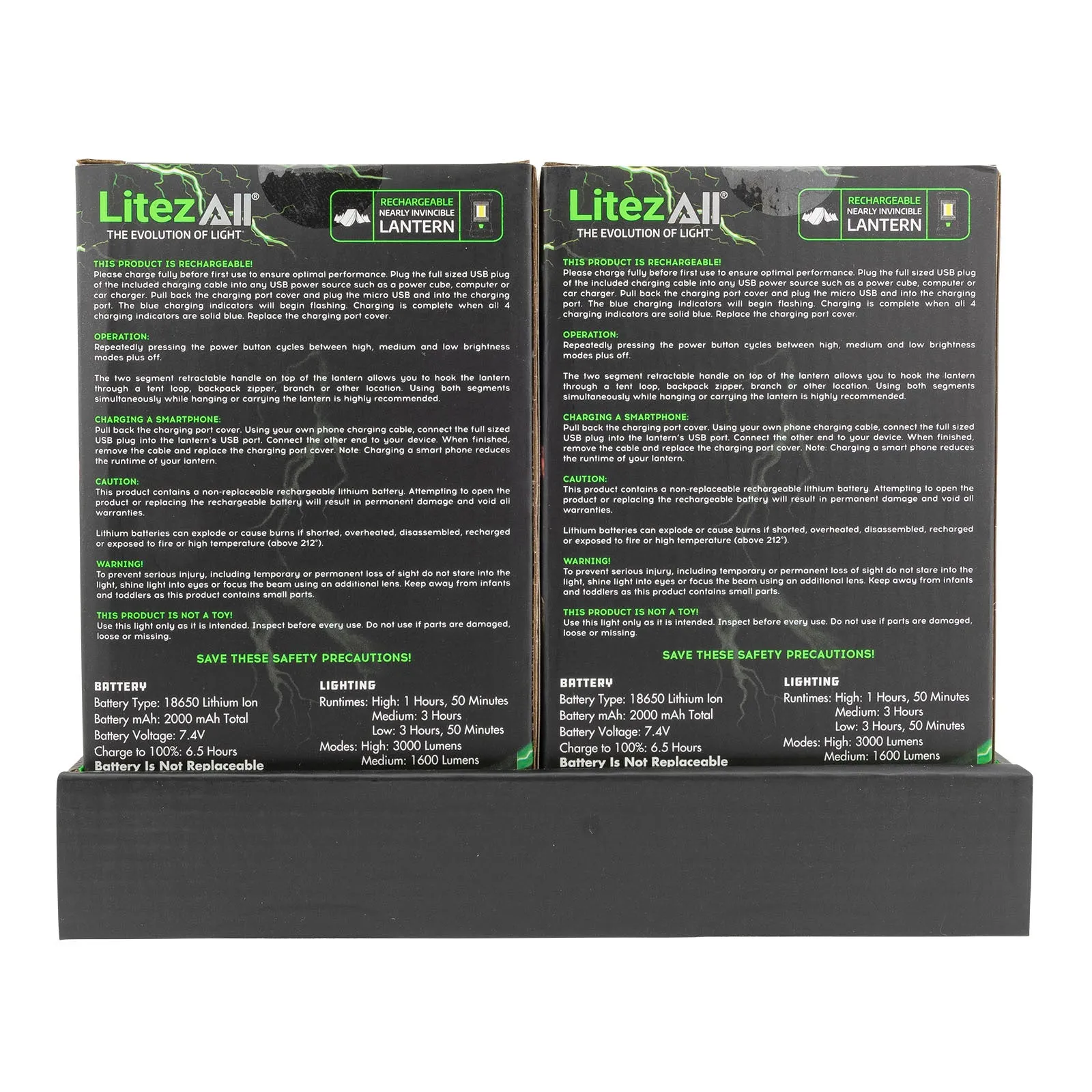 LitezAll Rechargeable Nearly Invincible 3000 Lumen Lantern