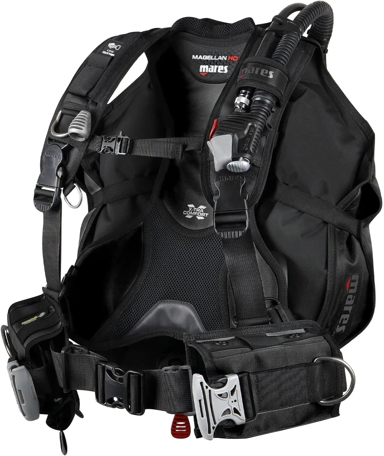 Mares Magellan HD BCD - Unisex Versatile Lightweight Foldable Backmounted Scuba Diving Jacket BCD