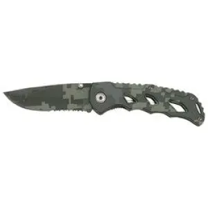 Maxam Liner Lock Knife with Aluminum Camo Handle SKDCAM2