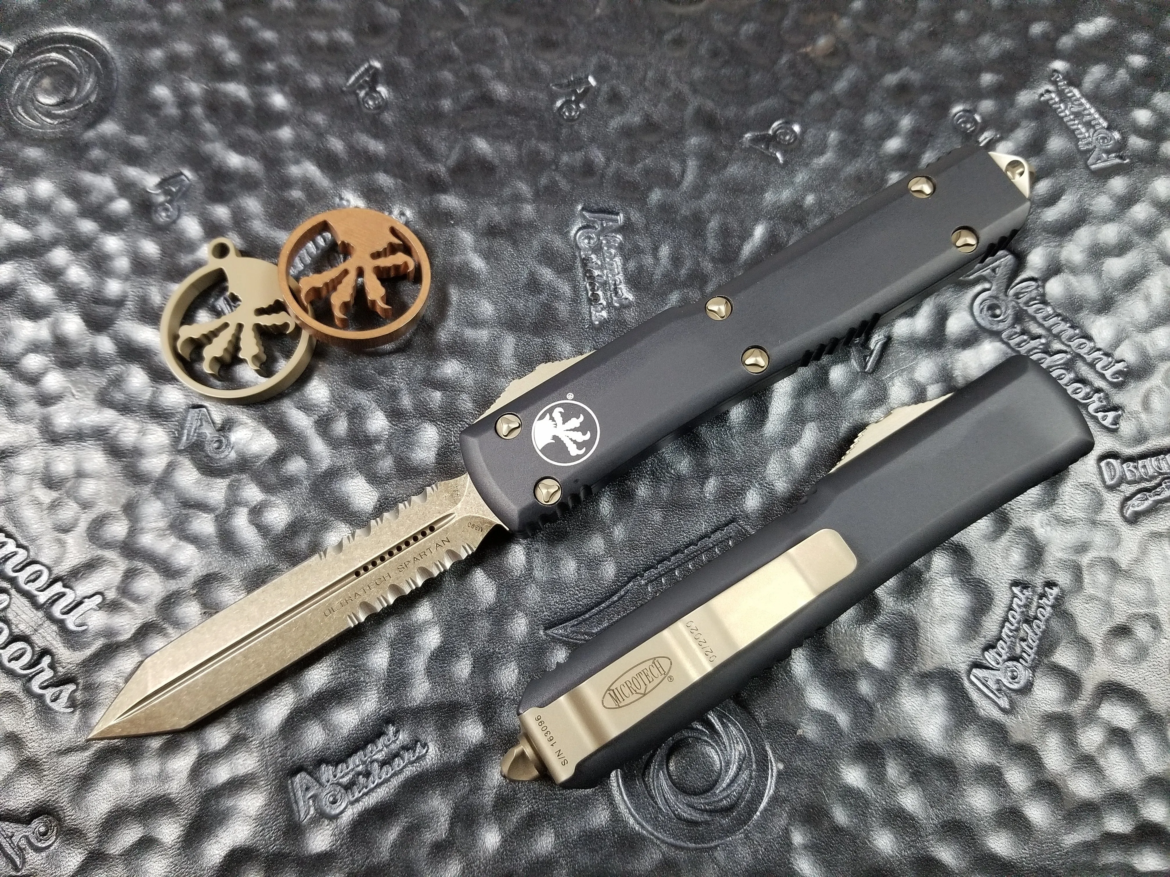 Microtech Ultratech Spartan Bronze Part Serrated 223-14