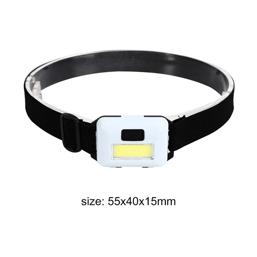 Mini 3W COB Led Headlight 3 Modes Waterproof