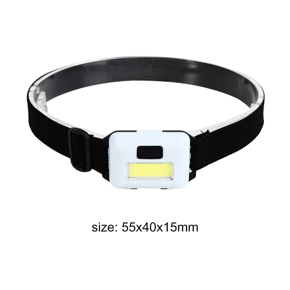 Mini 3W COB Led Headlight 3 Modes Waterproof