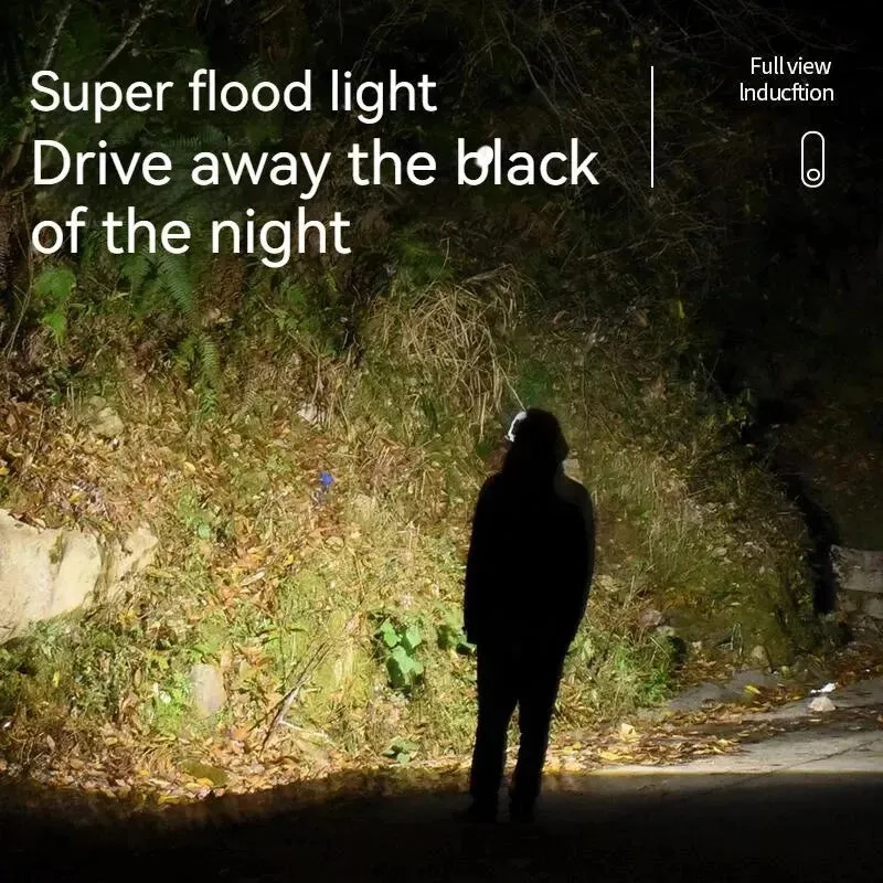 Mini 5LED USB Rechargeable Headlamp with Motion Sensor