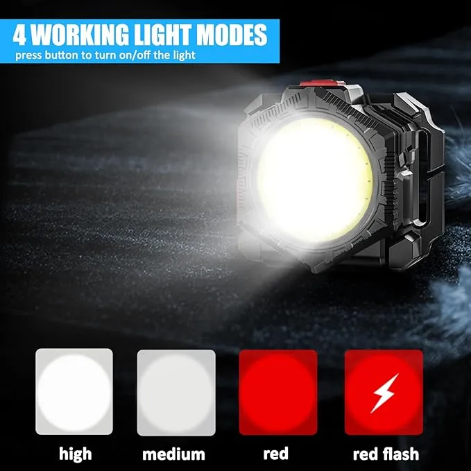 Minsk Running Lights, 1000Lumens Wearable Light Clip on Waist Belt, Super Bright COB Light with Adjustable Large Fanny Packet for Running, Walking, Hiking at Night(Waistlight)