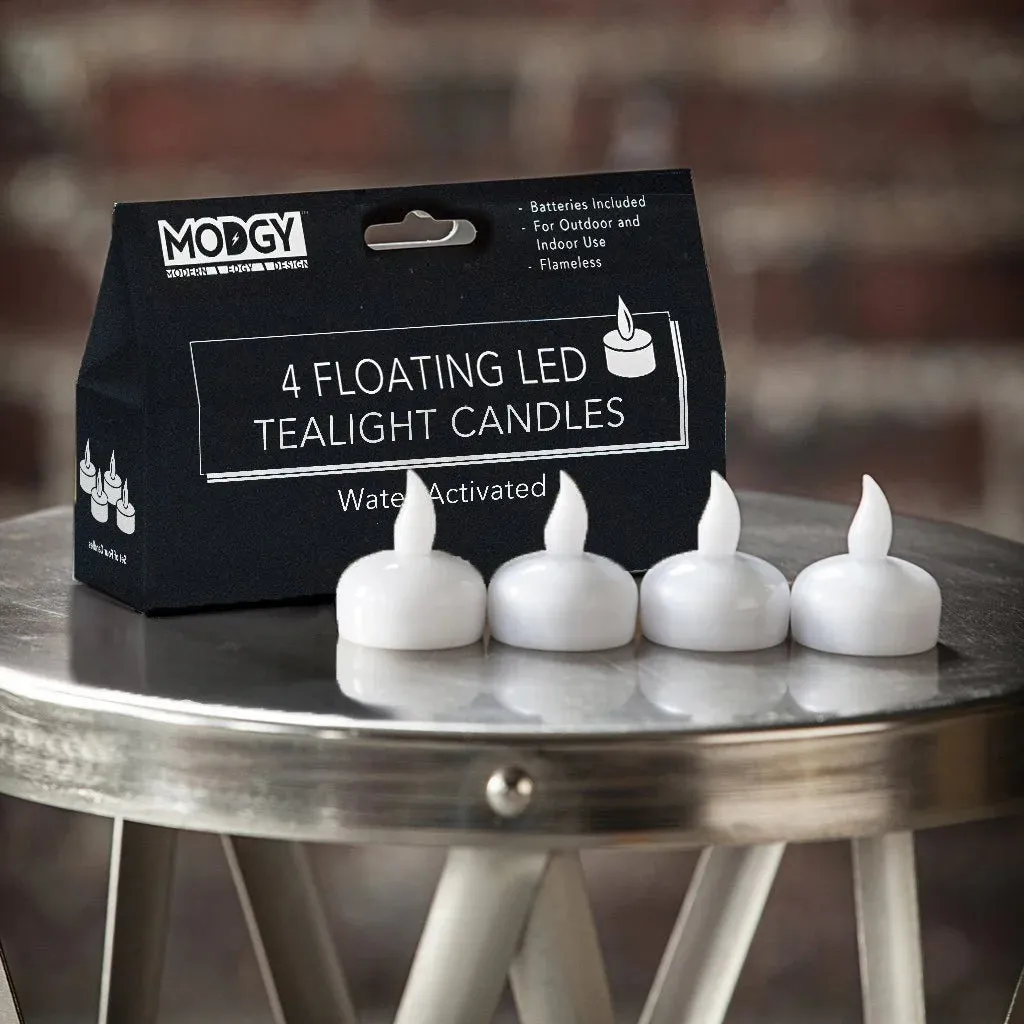 Modgy Set of 4 Water-Activated LED Floating Candles
