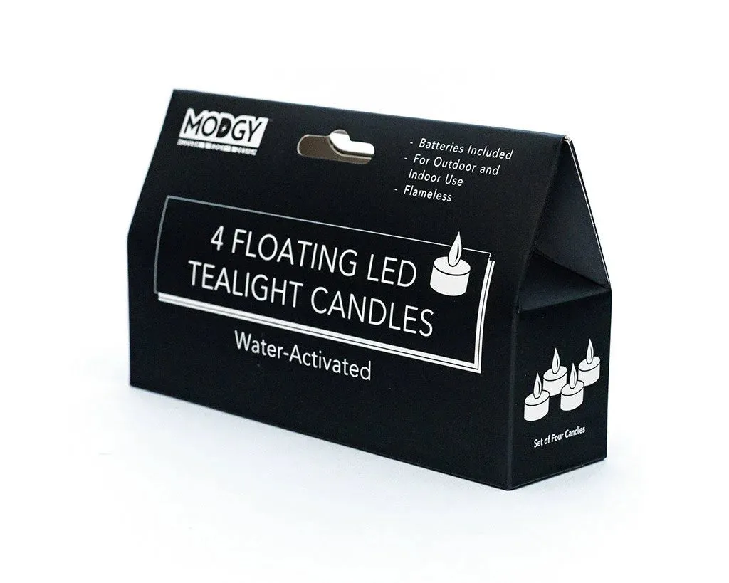 Modgy Set of 4 Water-Activated LED Floating Candles