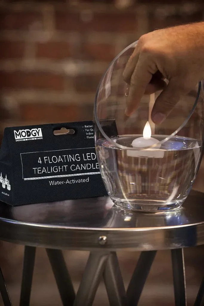 Modgy Set of 4 Water-Activated LED Floating Candles