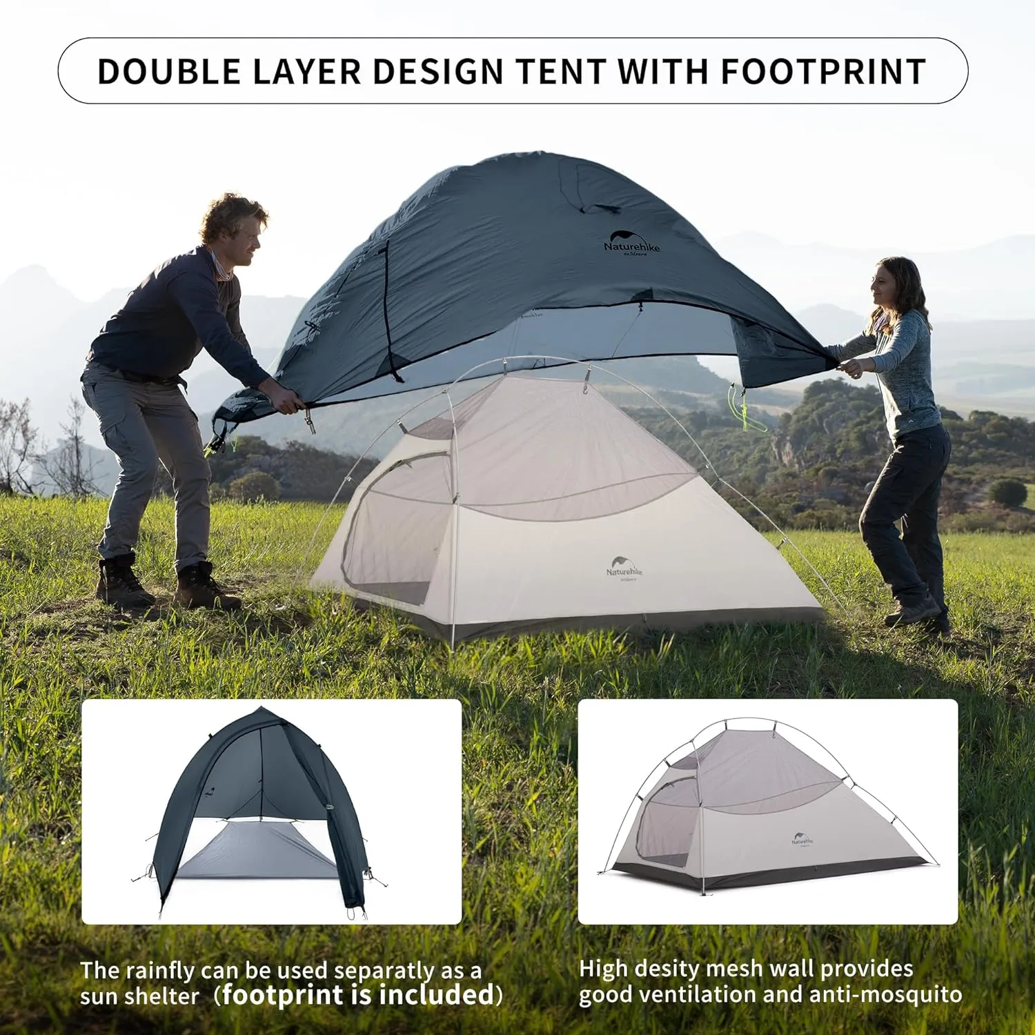 Most popular 2 Naturehike - Up Tent Cloud Supportive team Person Gray