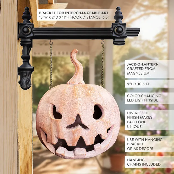 Multi-color LED Jack-O-Lantern With Bracket Option | Our "Fall" Signs Of The Seasons Edition