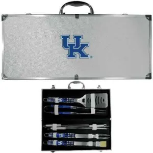 NCAA Siskiyou Sports Fan Shop Kentucky Wildcats Steel Tailgater BBQ Set w/Case 8 piece Gray