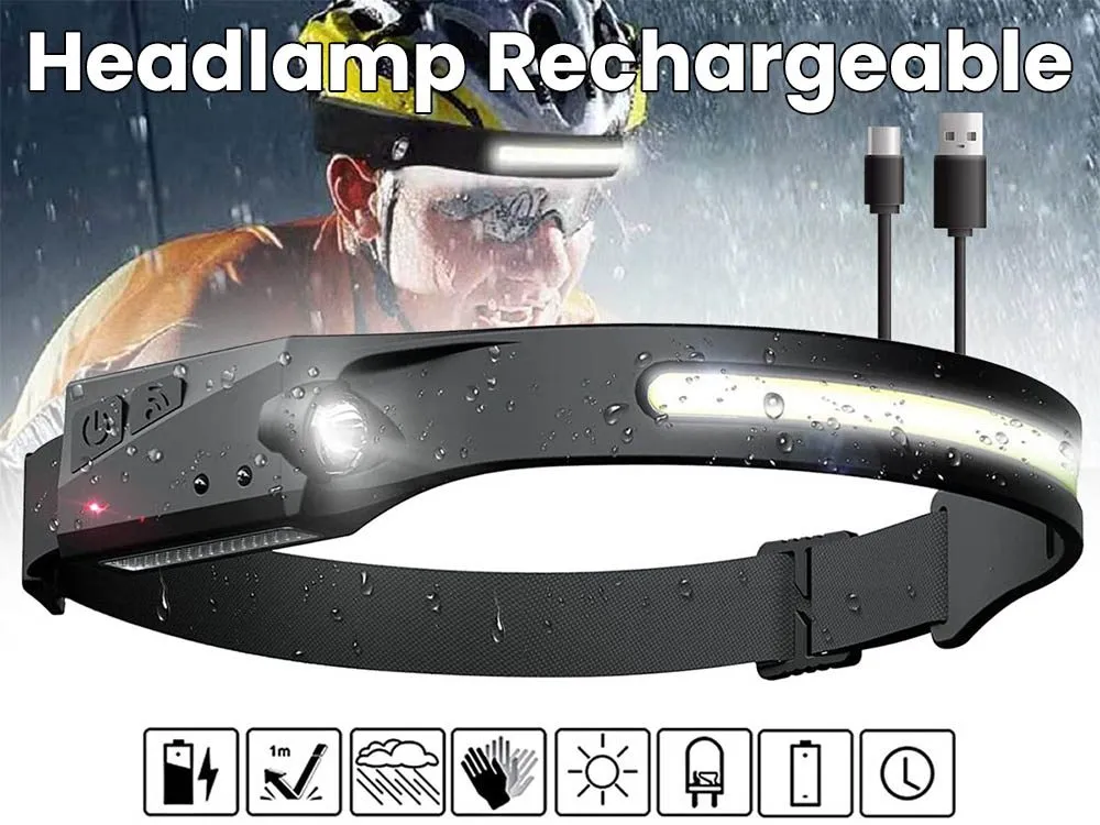 NEW Waterproof Head Lamp