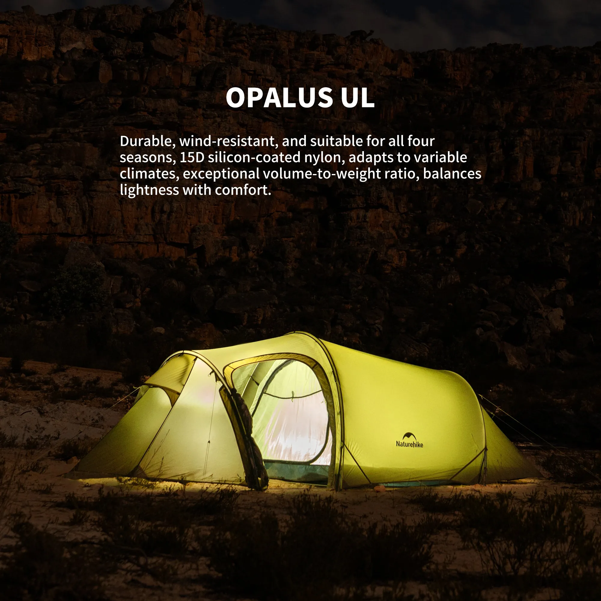 Opalus Large selection Ultralight Tent Men Series Hiking Olive 3 Stock-clearance Naturehike
