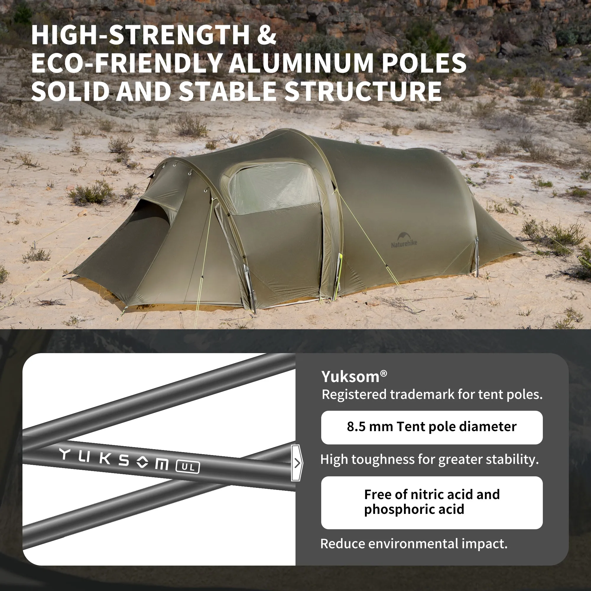 Opalus Large selection Ultralight Tent Men Series Hiking Olive 3 Stock-clearance Naturehike
