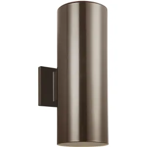 Outdoor Cylinders Bronze LED Outdoor Wall Lantern