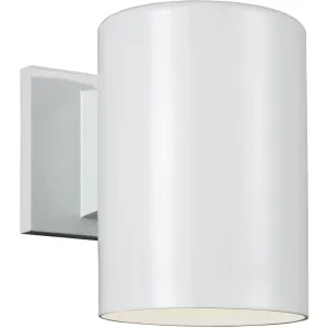 Outdoor Cylinders White LED Outdoor Wall Lantern