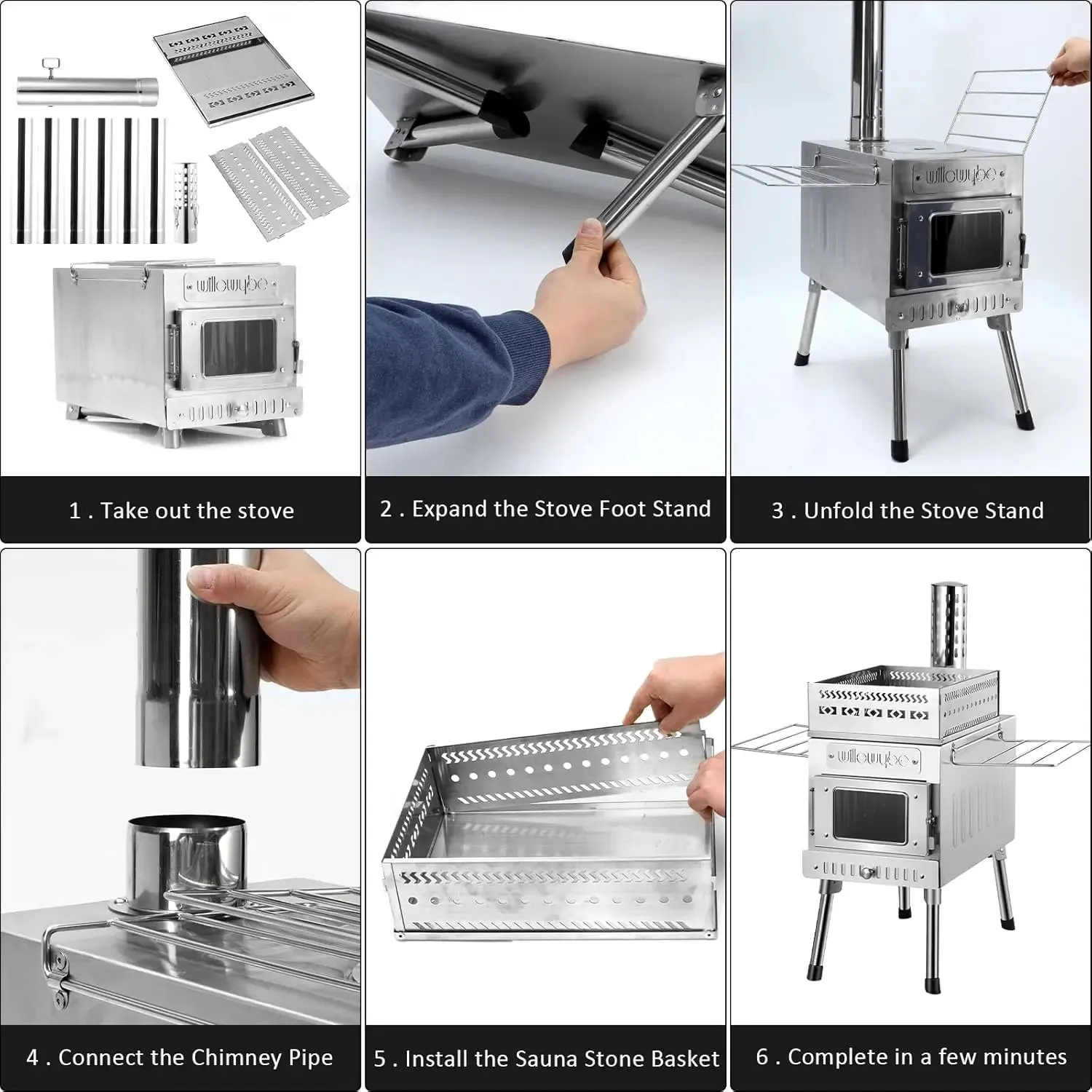 Outdoor Sauna Hot Tent Stove, Heater