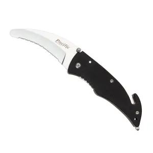 Pacific Cutlery Rescue Knife Black Serrated