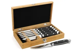 Pakkawood Steak Knife Set Black