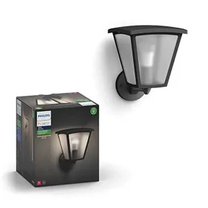 Philips Hue Inara White Outdoor Lantern, Wall Fixture & 1 Hue White A19 LED Smart Bulb, Use with Alexa, Homekit & Google