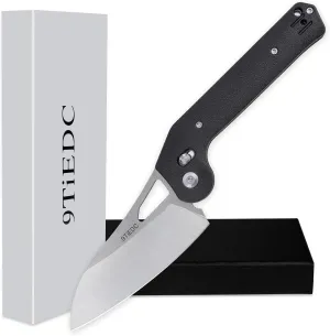 Pocket Folding Camping Knife, Stainless Steel Ultra sharp Pocket Folding Knife,Folding Chef Knife for Cooking, Ergonomic Handle Camping Trip Outdoor Portable Kitchen Knife