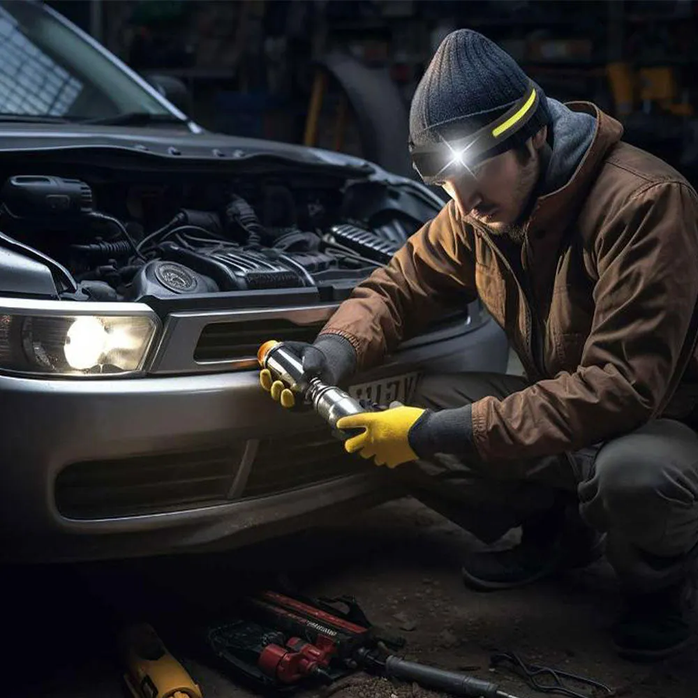 Porodo PD-LSHLBR Headlamp Dual Lighting 350 Lumens 5 Modes