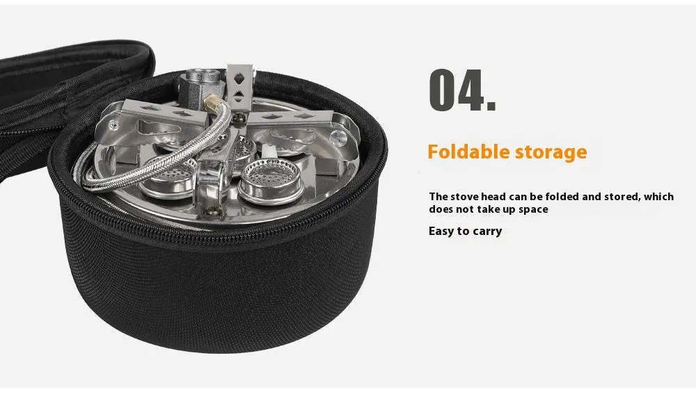 Portable Foldable Camping Split Stove – Adventure-Ready Cooking