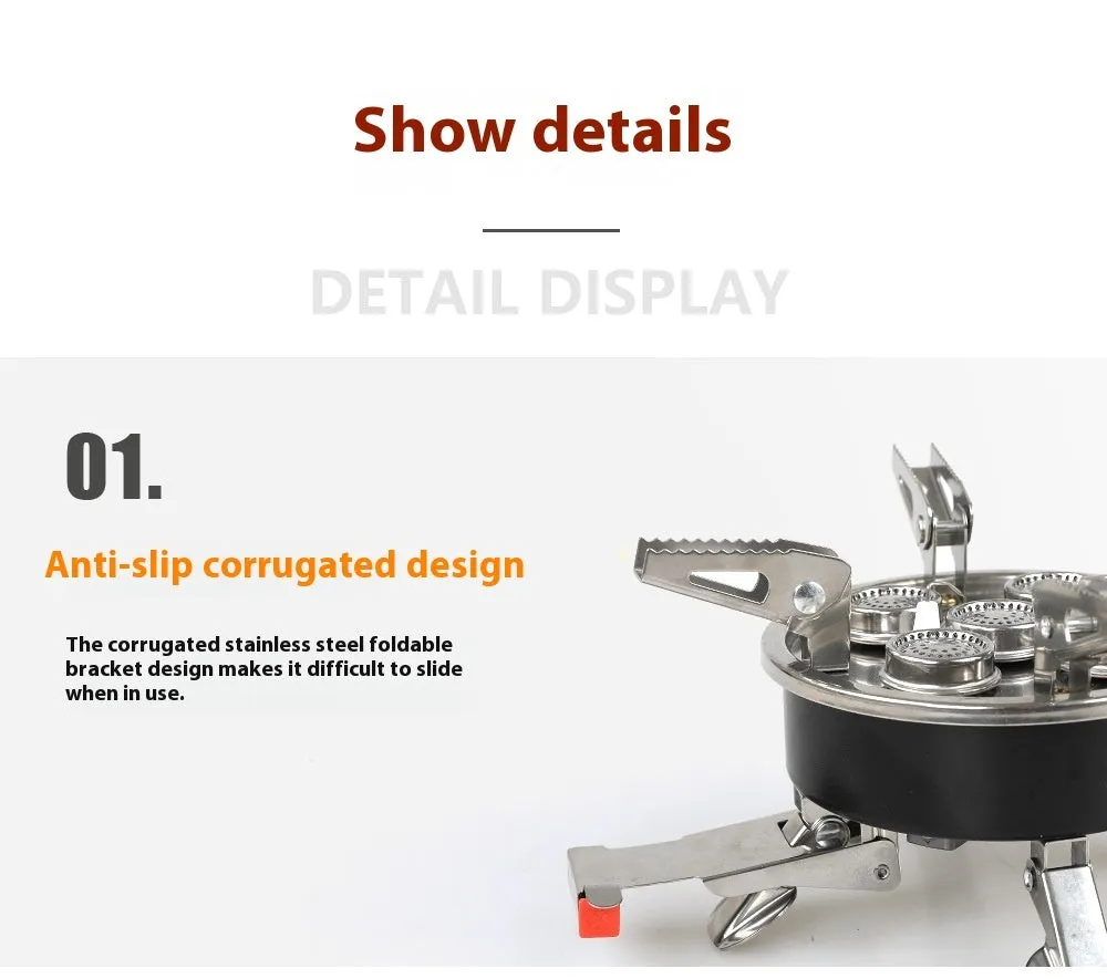 Portable Foldable Camping Split Stove – Adventure-Ready Cooking
