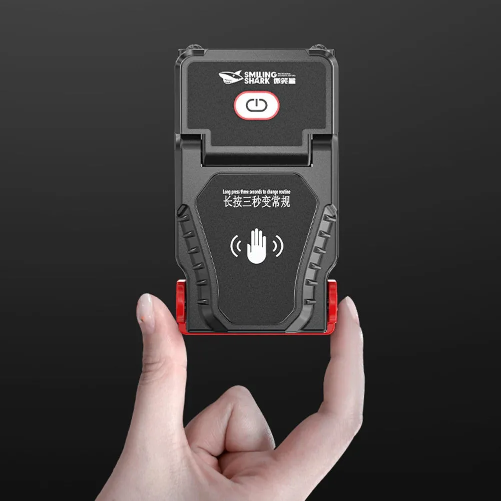 Portable LED Clip-On Cap Headlight with Motion Sensor, Adjustable Angle, USB Rechargeable Headlamp for Camping & Fishing