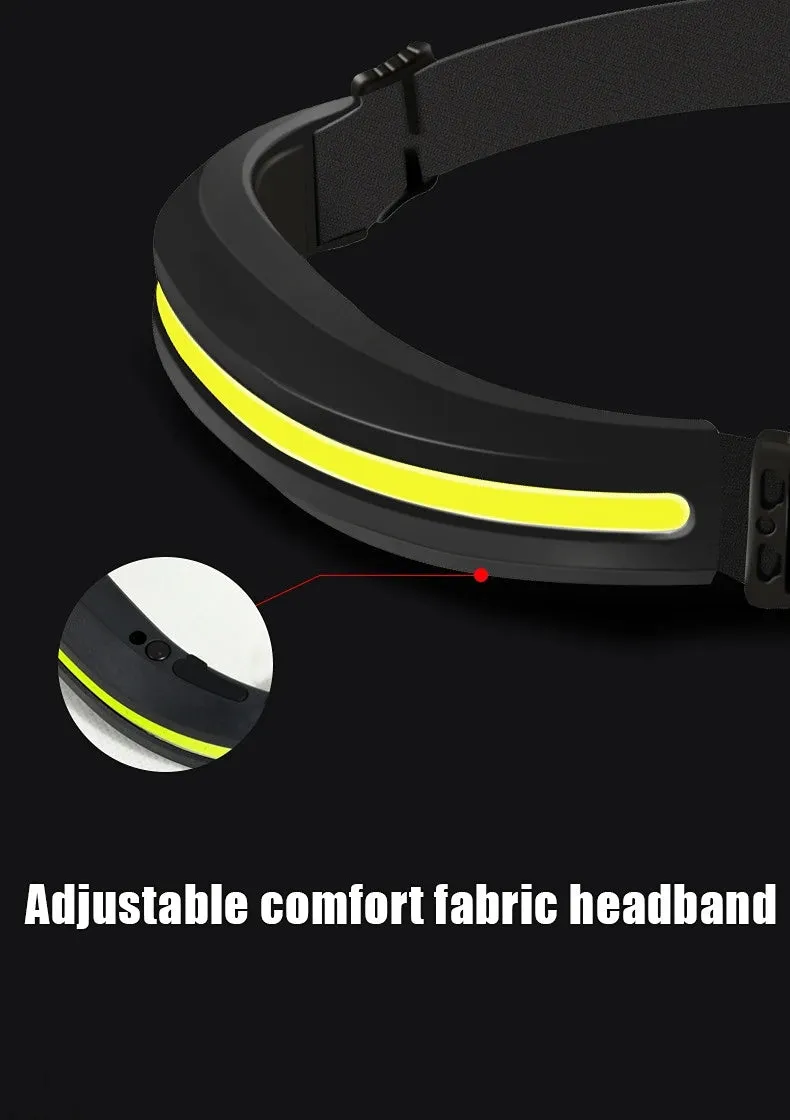 Portable LED Headlamp Dual Light Red/White for Camping Fishing Running Outdoor